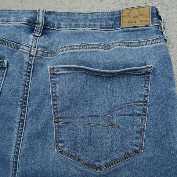 American Eagle Jeans Women's Size 14R Blue Super High-Rise Jegging 29" Inseam - Picture 16 of 16